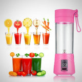Portable mini USB Juicer - Milkshake & Smoothie Maker - Pink - fruits variants