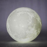 LED Moon Lamp lit