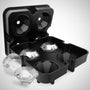 Diamond-Shaped Ice Cube Silicone Tray - Black