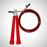 Steel Wire Skipping Rope red