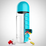 Water Bottle (with pill box)