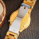 Natural Bamboo Watch - On table