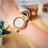 Natural Bamboo Watch - On hand