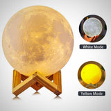 LED Moon Lamp different modes